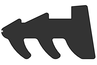 5mm Omega Glazing Wedge - White Backing