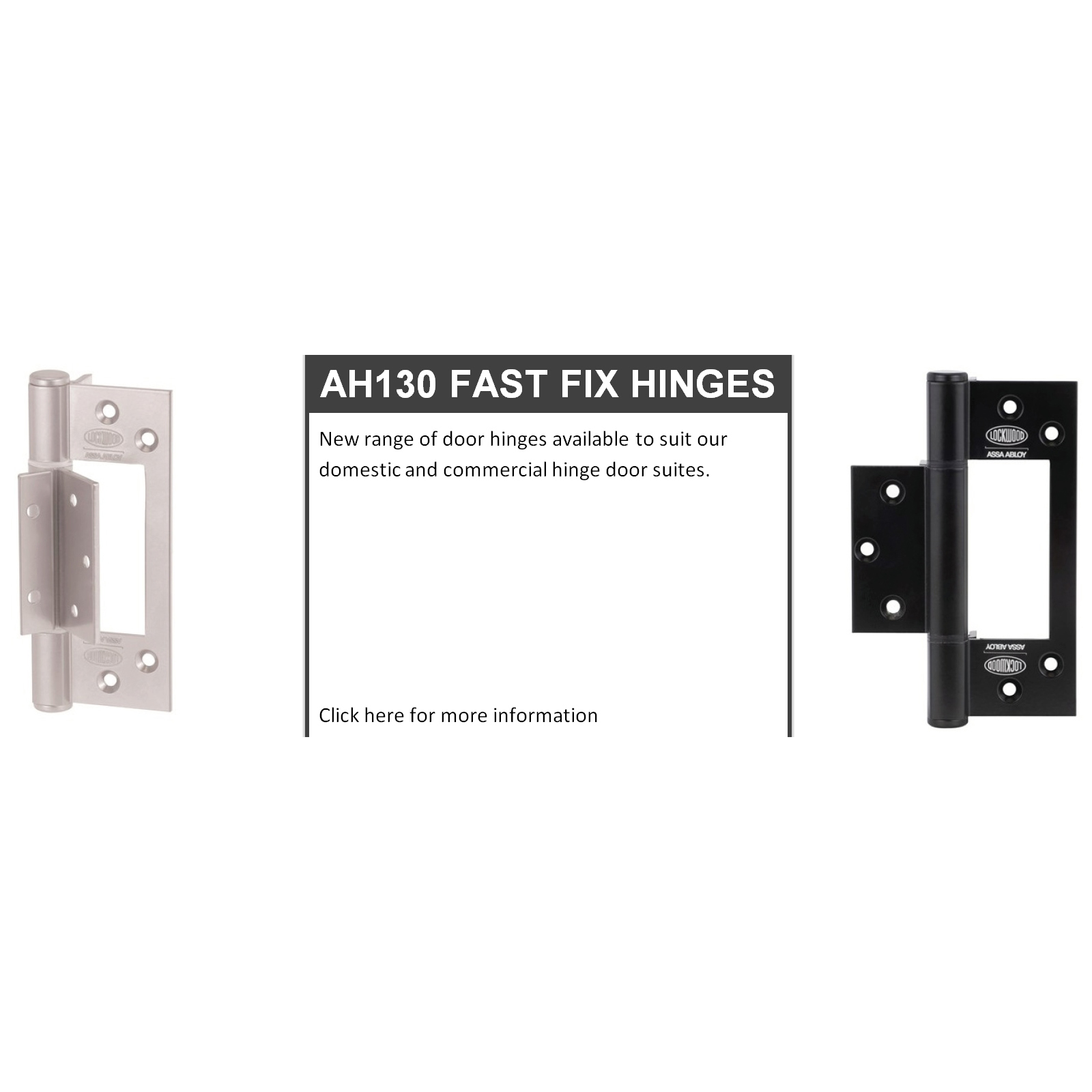 Fast Fix Heavy Duty Door Hinges now available: AH130