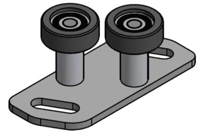 Twin Wheel Bottom Roller Guide