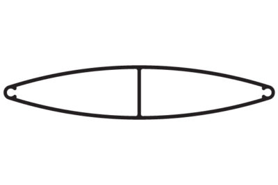 150mm Ellipsoid Louvre Blade