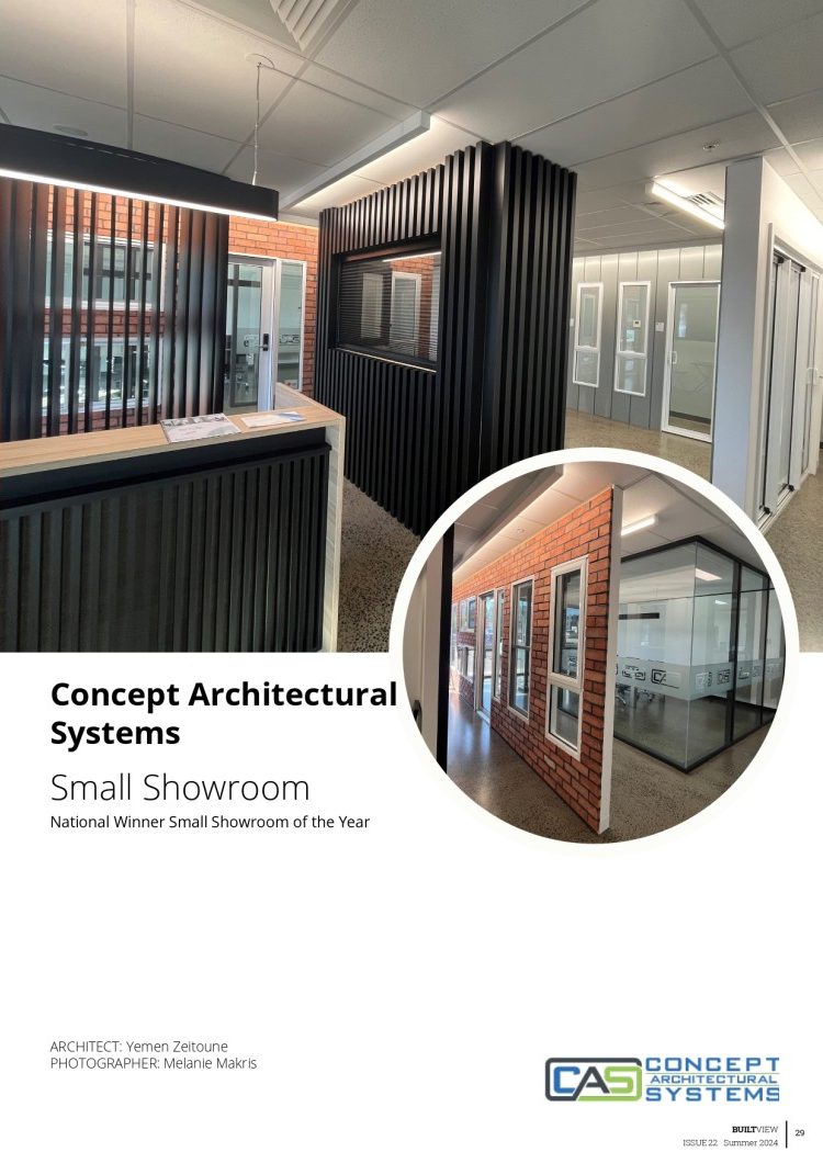 AGWA Winning Showroom in the 2024 BuiltView Magazine