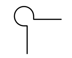 Wall Batten Round Outward Corner